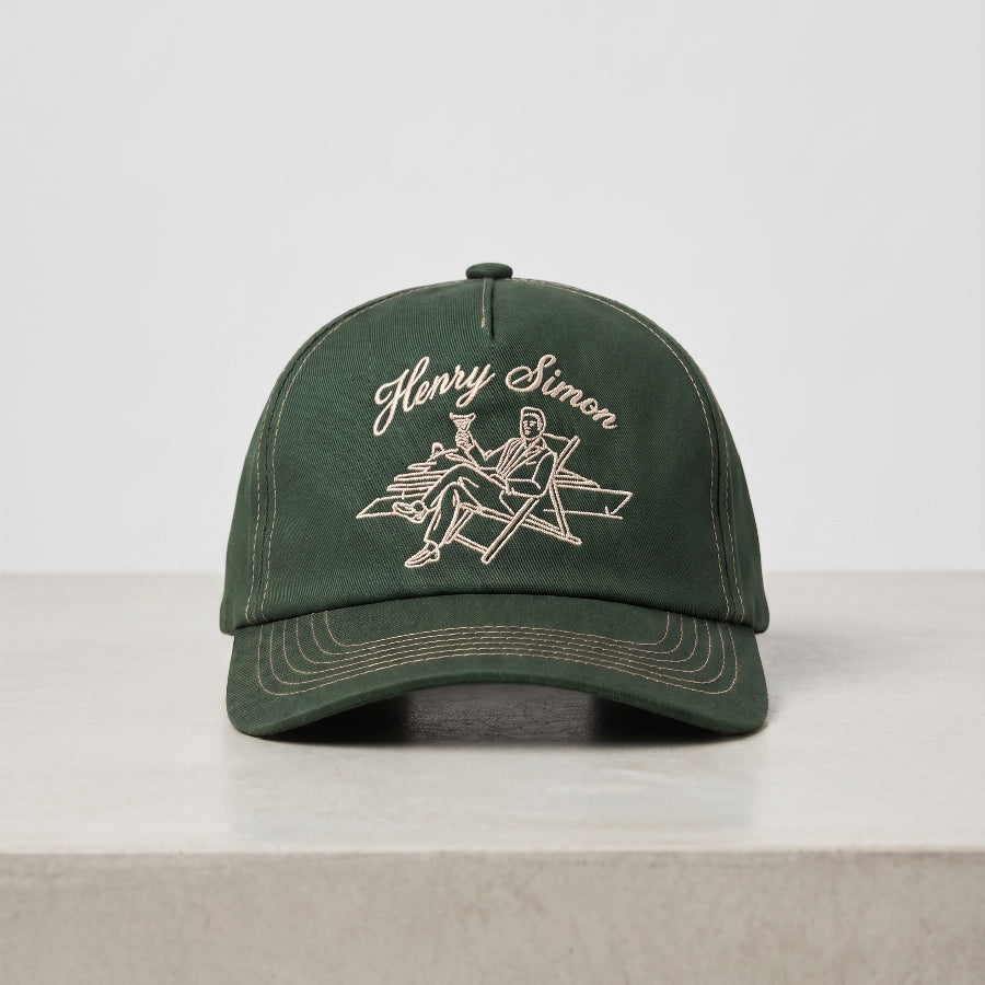 Green 5-Panel Cap
